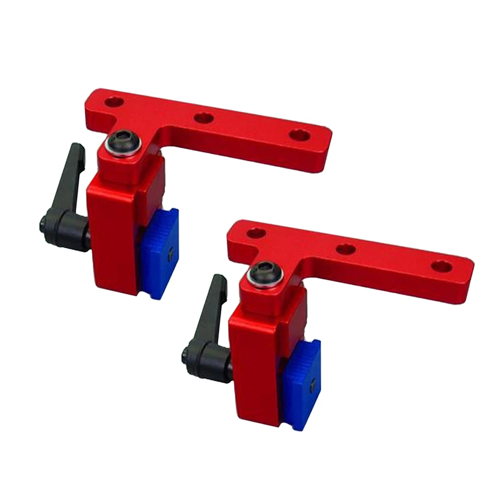 2pcs T-slot Miter Track Stop for T-Slot T-Track DIY Woodworking Tool 45 Type