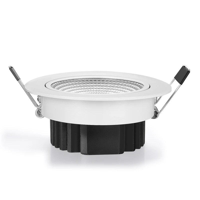 Dimmable светодиодный COB вниз светильник AC110V 220V 3W 5W 7W 12W Встраиваемый точечный