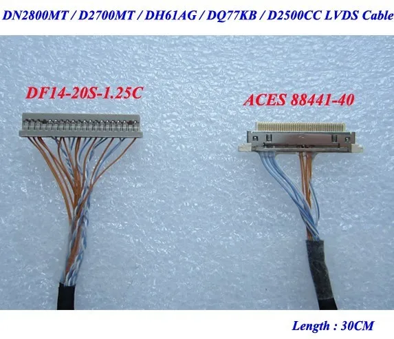 LVDS поддержка кабеля DN2800MT/D2700MT/DH61AG/DQ77KB/D2500CC материнская плата