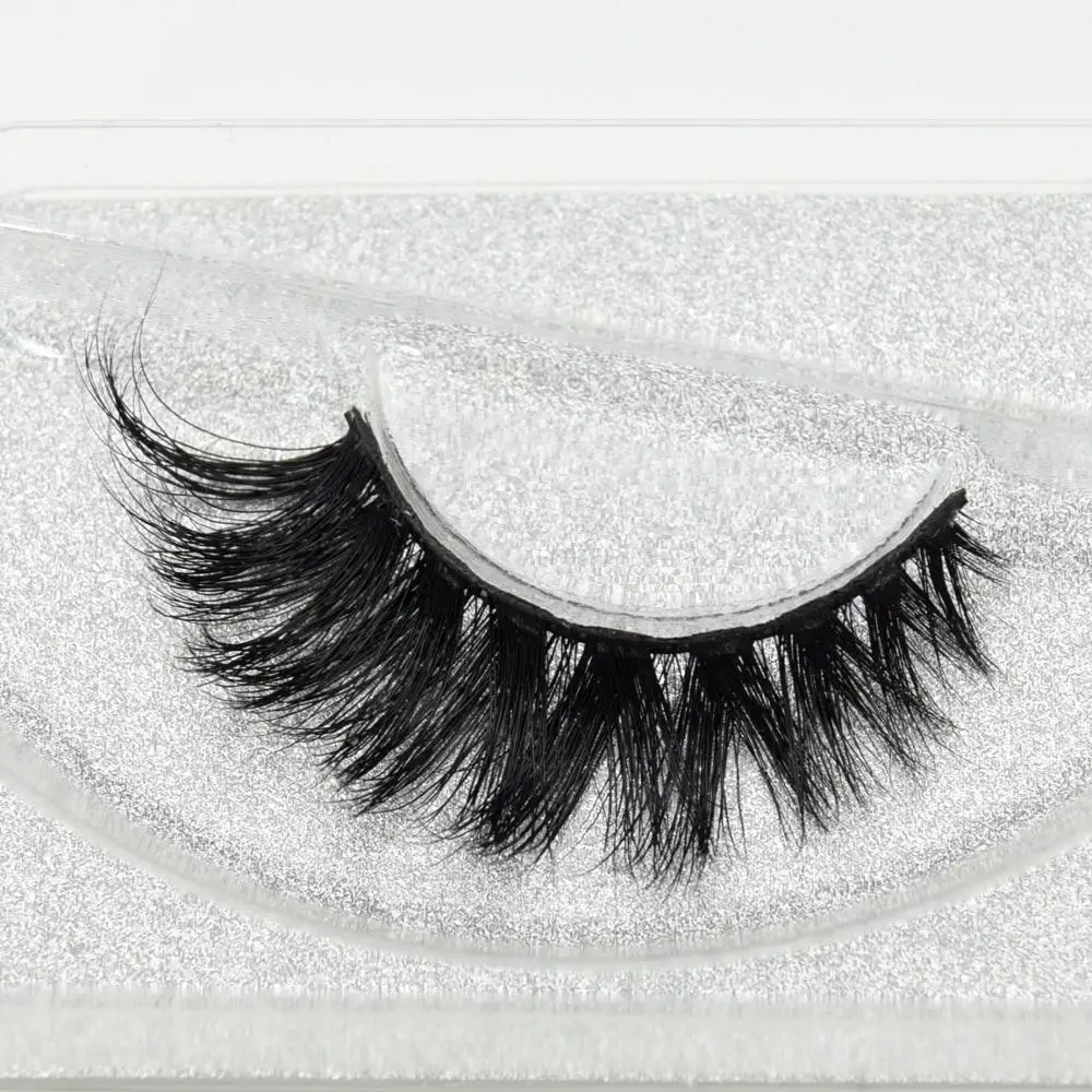

Visofree 3D Mink Eyelash Real Mink Handmade Crossing Lashes Individual Strip Thick Lash Fake Eyelashes D103