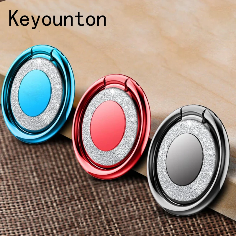 Luxury Metal Finger Ring Stand Holder for Samsung iPhone Mobile Phone Case Cover Universal Portable Bracket Ring Desk Holders