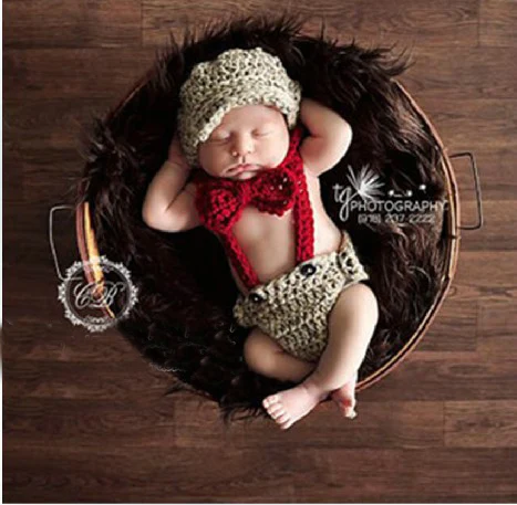 Пилотный детский берет для новорожденных шляпа и шорты набор трусиков для Photopraphy реквизит Детский костюм 1 комплект - Цвет: 1