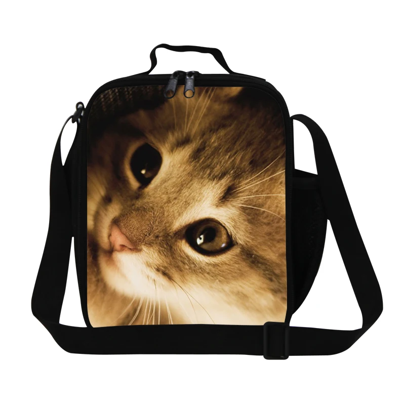 girls insulated lunch bag animal cat pattern best insulated lunch