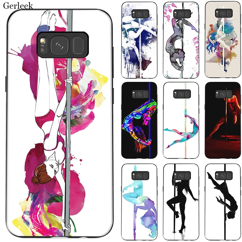 Силиконовый чехол для телефона Pole Dance Fitness Samsung Galaxy A3 A5 A6 A7 A8 A9 A10 A20 A30 A40 A50 A70 M10 M20 M30 M40