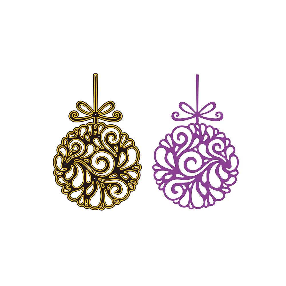 

New Hangings Ball Christmas Metal Cutting Dies Stencil for DIY Scrapbooking Photo Album Embossing Decorative Craft Die Cut Sales