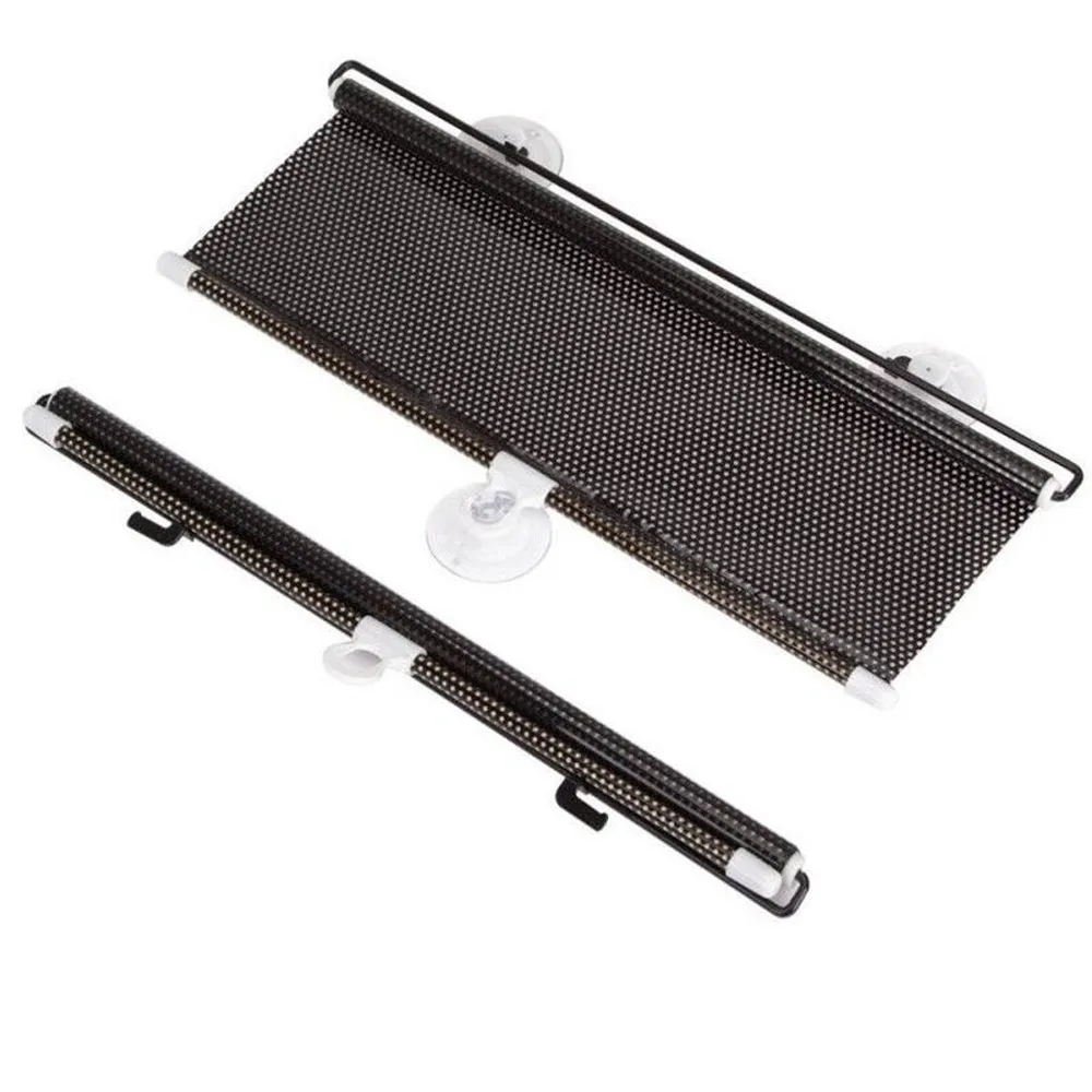 

1PC Car Windshield Sunshade Universal Side Window Sun Shade Car roller blinds Sunscreen Black Retractable Suction Cup Curtains