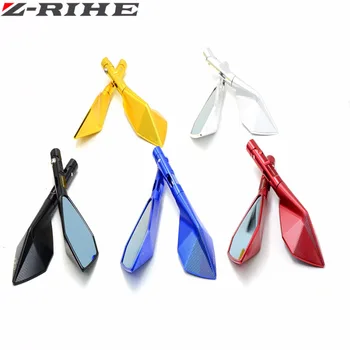 

Universal Aluminum CNC motorcycle Side mirror rearview accessories For yamaha YZF R125 R15 R25 r 125 15 25 FZ1 FAZER 2006- 2012