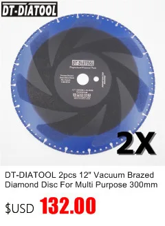 DT-DIATOOL 2pcs 16" Vacuum Brazed Diamond Cutting Discs 400MM Rescue Demolition Saw Blade Steel Pipe Stone Reinforced Concrete