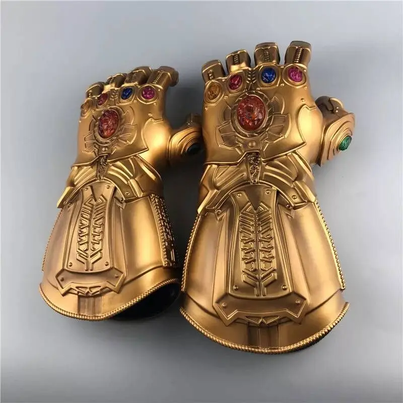 

Avengers Endgame Thanos Gauntlet Infinity Gauntlet Thanos Glove Cosplay Glove Adult Kids PVC LED Gloves Gift Halloween Props