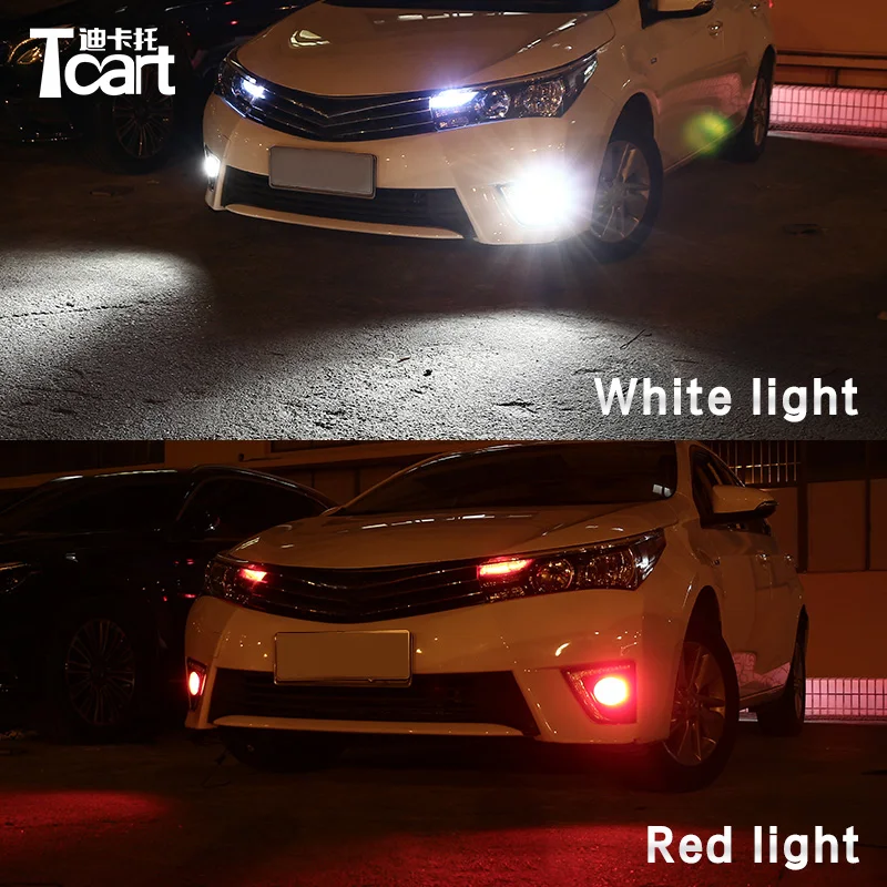 Tcart для Toyota Corolla 2014 2015 2016 без ошибок H11 противотуманный светильник s автомобильный