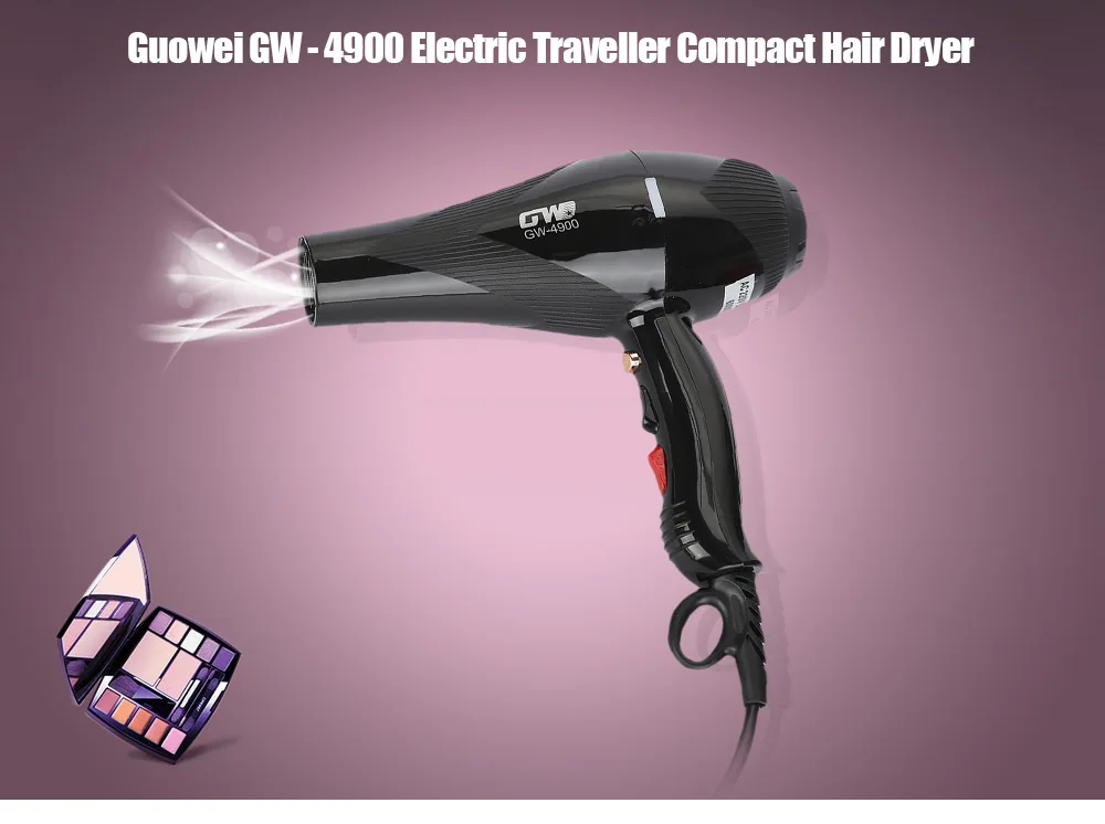 Guowei GW-4900 стильный профессиональный фен для волос мощный электрический портативный Фен 220 В путешественник компактный горячий/холодный воздух