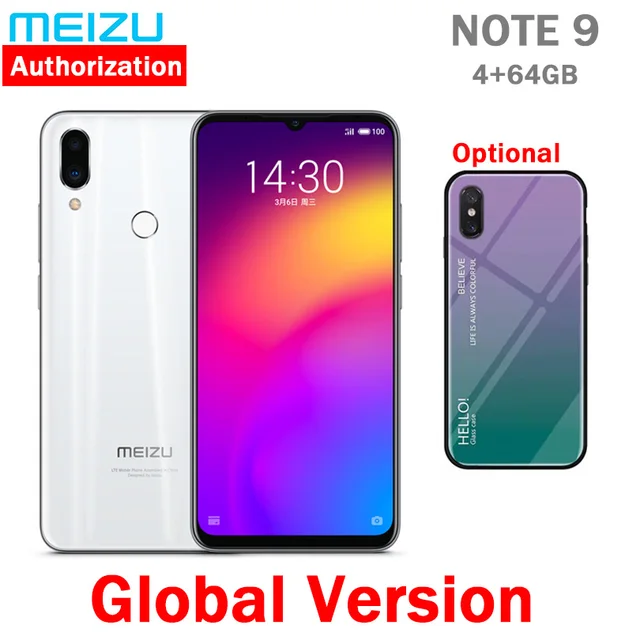 В наличии глобальная версия meizu Note 9 4 GB 64/128 GB 48.0MP камера отпечатков пальцев Snapdragon 675 Восьмиядерный 6,2 "2244x1080 p FHD