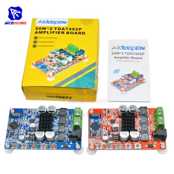 

TDA7492P 50W*2 Dual Channel Amplifier Wireless Digital Bluetooth 4.0 Audio Receiver Amplifier Board DC 8 -25V 5.5*2.1 DC Power