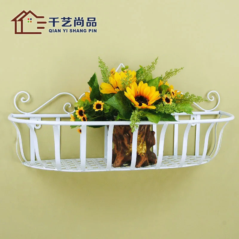 Thousands of unigarden products iron balcony railing hanging flower flower pot holder slot frame wall creative manufacturers selling special offer