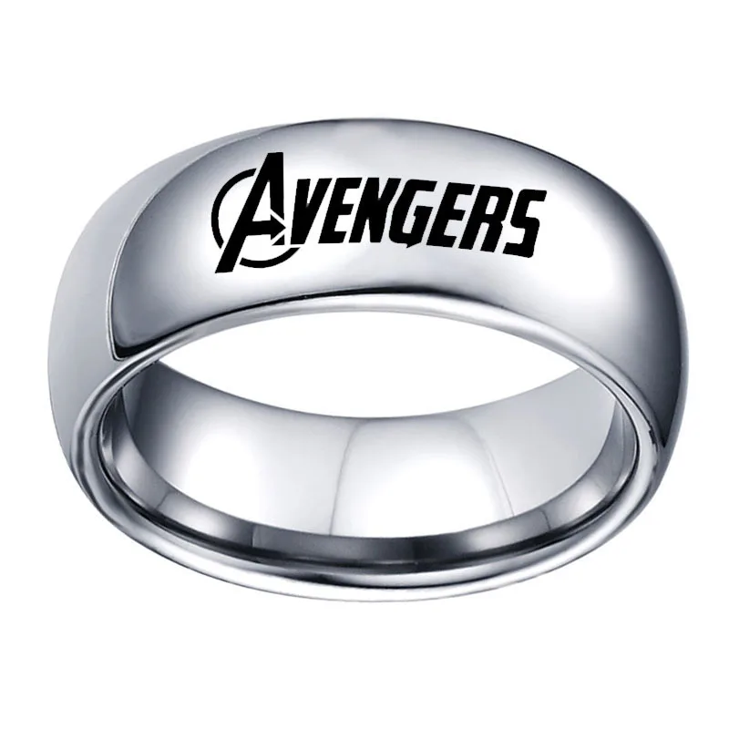 Новое кольцо в стиле хип-хоп, логотип «Союз Мстителей», черное кольцо, мужские винтажные кольца в стиле панк, Супермен, рождественские трендовые ювелирные изделия, мужское кольцо с драконом
