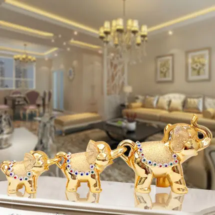 

The wedding gift of European Ceramic elephant Home Furnishing wine Decor living room TV cabinet houses like the bedroom