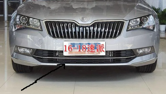 

ABS Original authentic car Front Grille Around Trim Racing Grills Trim for Skoda Superb 2016 2017 2018 Car styling