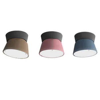 

Nordic New Fashion Design Living Room LED Lamp Simple Restaurant Bar Bedroom Study Color Adjustable Angle LED Ceiling Lamp