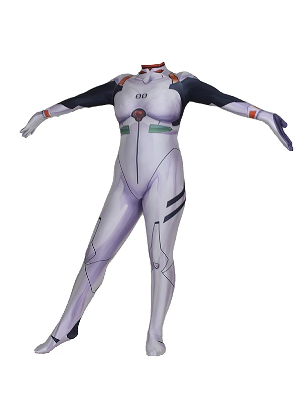 EVA Evangelion Ayanami Rei костюм лайкра супергероя боди комбинезон Хэллоуин Zentai Suis