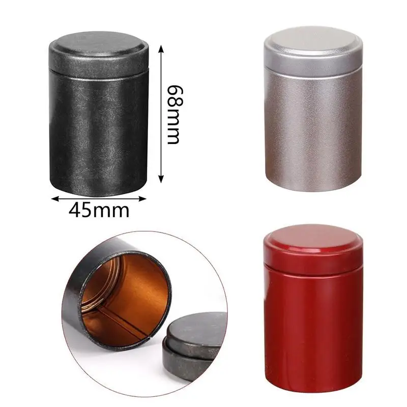 1PC Airtight Smell Proof Container Herb Stash Jar Tea Coffee Storage