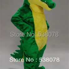 Хорошее качество для взрослых зеленый ростовый костюм крокодила символ «Герой мультфильма» костюм маскота костюм Карнавальный костюм для косплея SW481