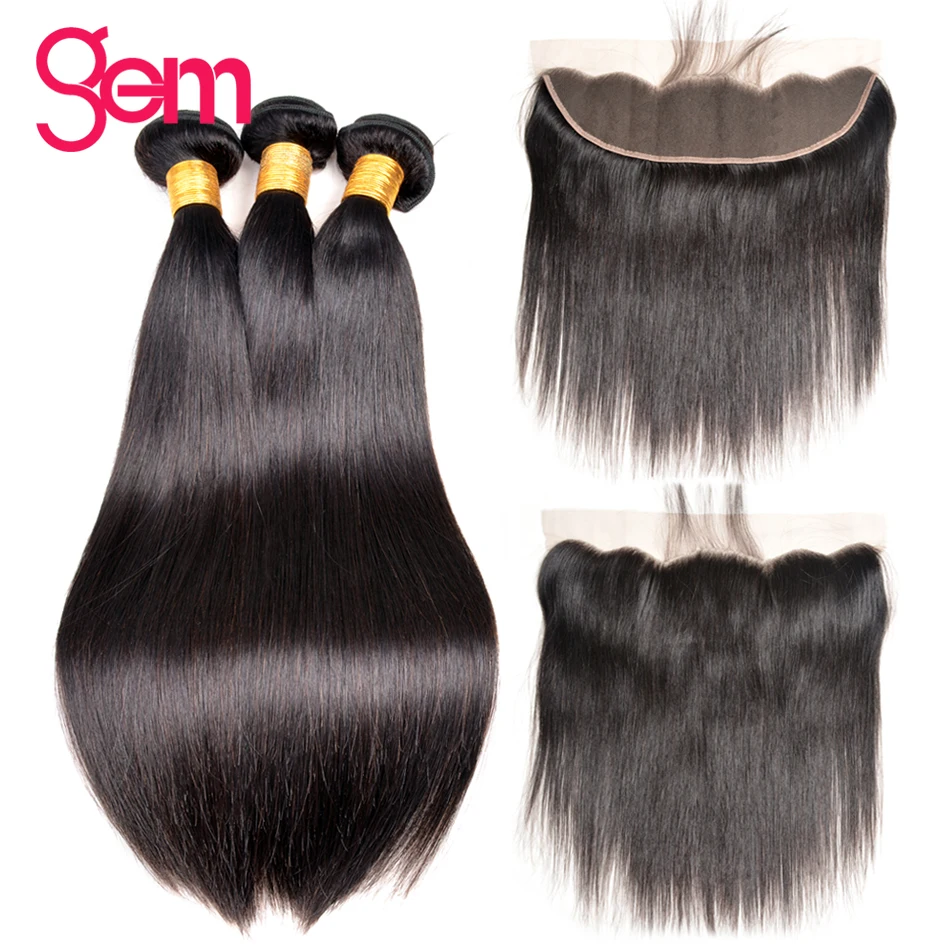 13x4 Ear to Ear Lace Frontal Closure With Bundles