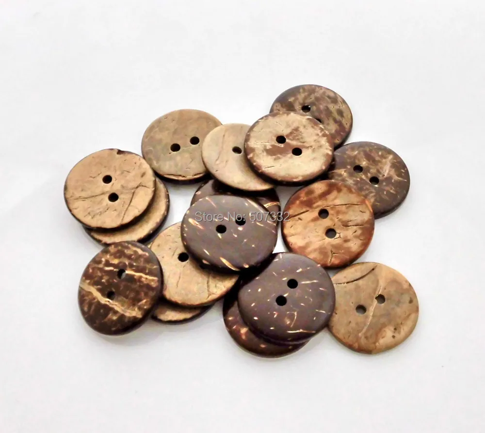 Free Shipping 200pcs/lot wood button beads round shape 20x20mm suit for ...