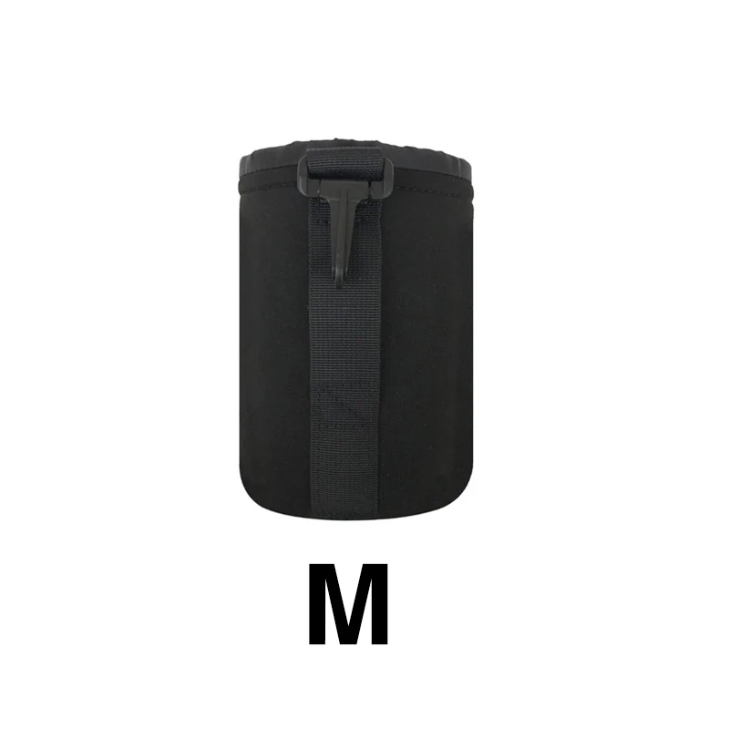 

EDMTON Lens Bag Soft Neoprene Waterproof DSLR CameraLens Bag Case for Canon Nikon Sony DSLR Camera Size m