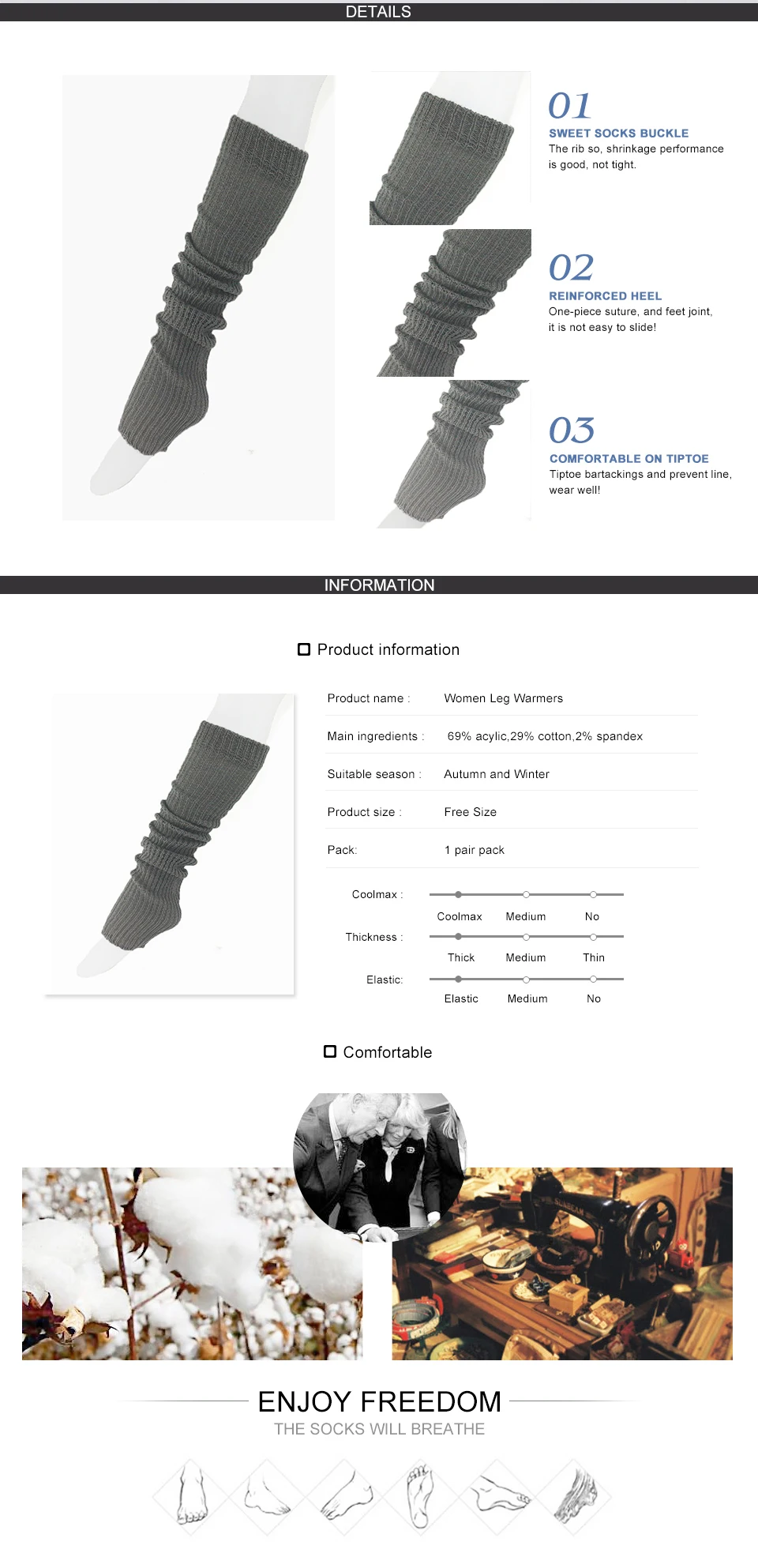 Women Boot Socks