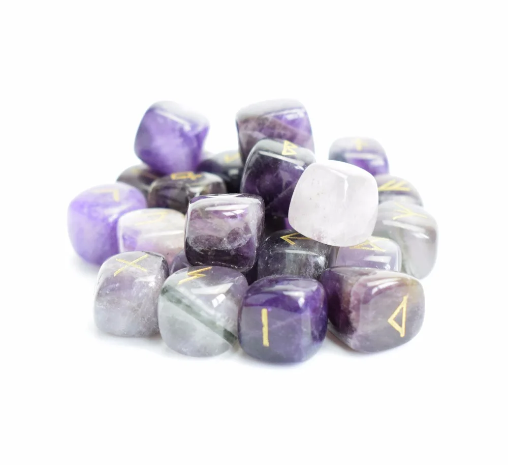 Amethyst Rune Stones (5)