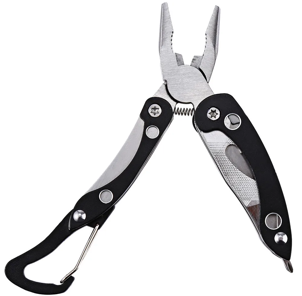 5 in 1 Multifunctional Plier Foldable Survival Knife 3 Colors Stainless
