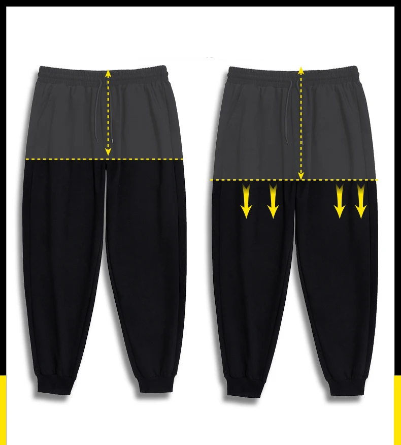 HMILY Fat Большие размеры брюки мужские модные брендовые Большие размеры мужские талии брюки с буквенным принтом повседневные брюки черные 7xl