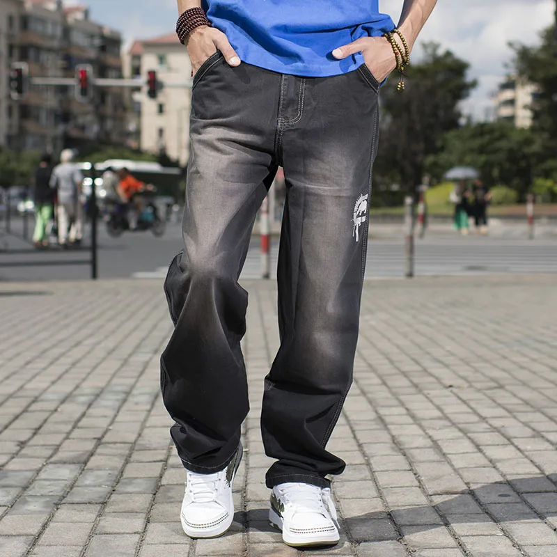 ANBOLUO Hip Hop font b jeans b font for young font b men b font Plus