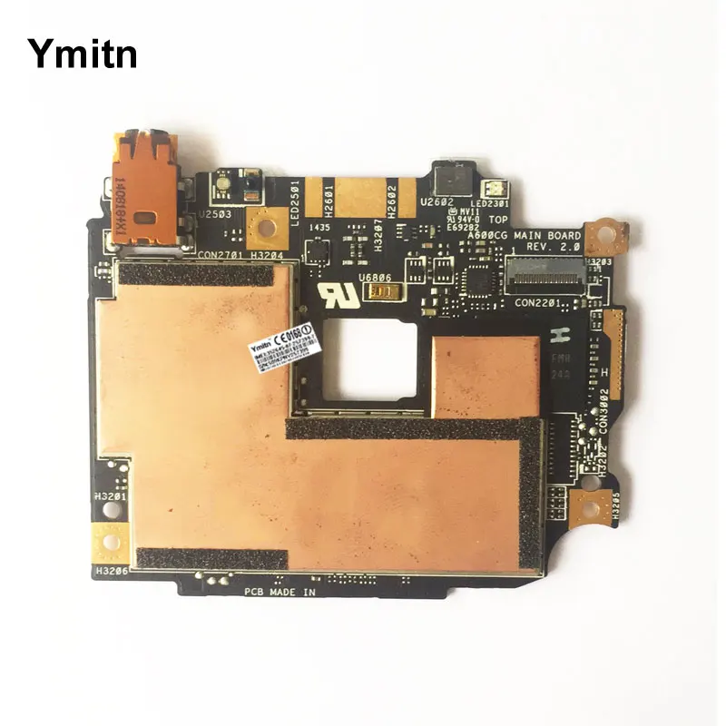 Разблокирована Ymitn мобильная электронная панель материнская плата схемы материнской платы гибкий кабель для Asus ZenFone 6 A601CG A600CG 16 Гб