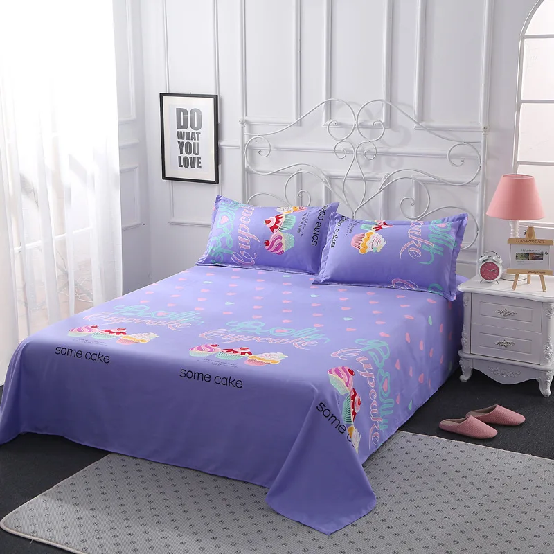 Gzzt My Thickened Matte Bed Sheets 100 Polyester Double Gzzt My Thickened Matte Bed Sheets 100 Polyester Double Home Furnishings Linen