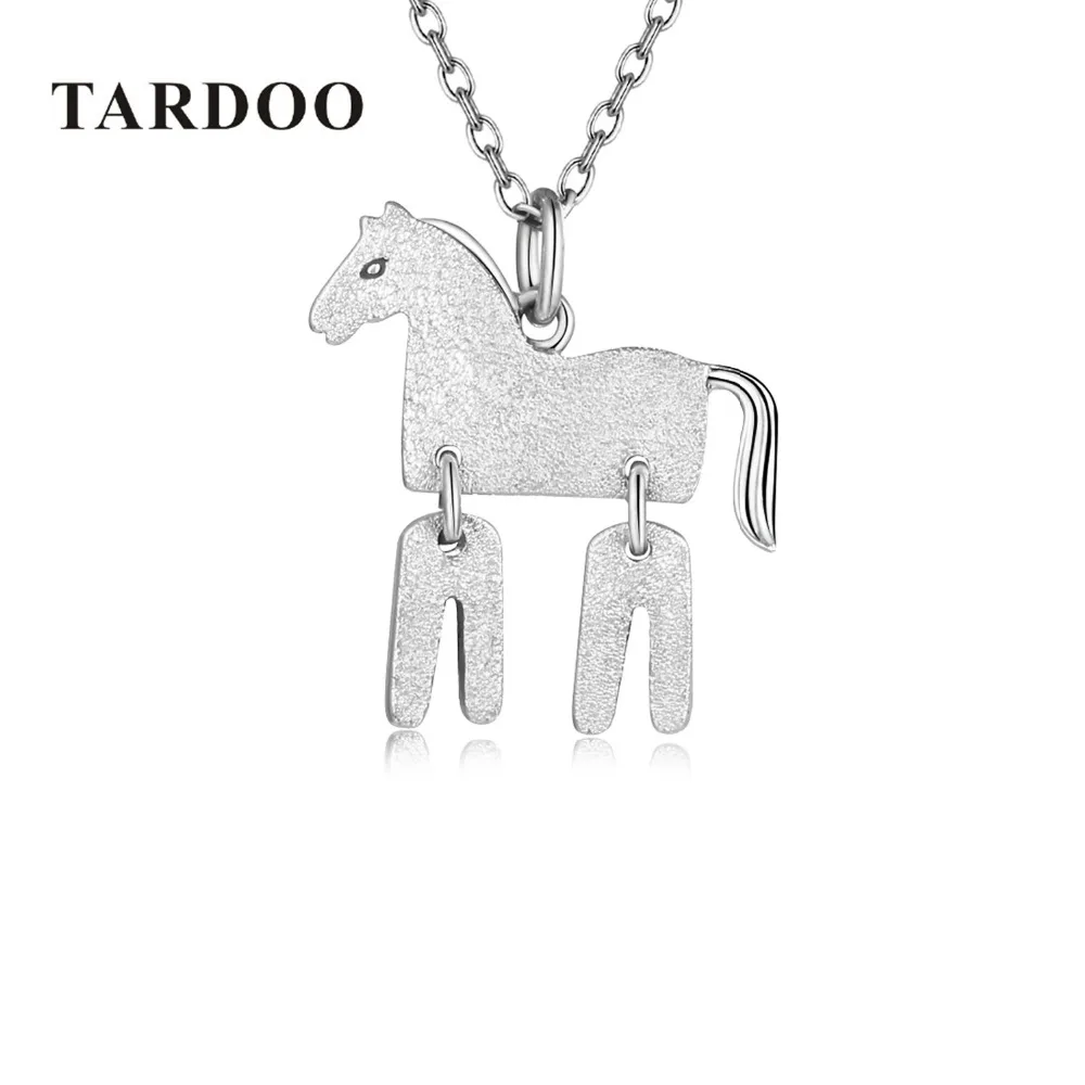 

Tardoo Necklace for women Pendant &Necklace Chain 925 Sterling silver horse Trendy Women Jewelry Charms Animal Jewelry hallmarks