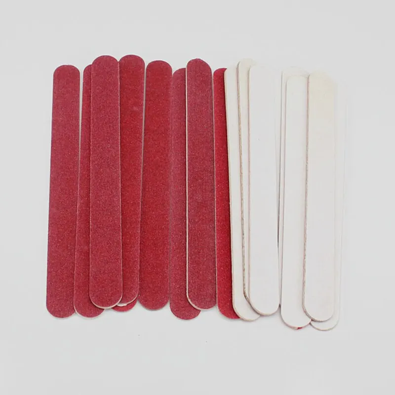 10 PCS Nail Files Wood Chips Nail Art File Nails Polish Tools Nail Accessories Sanding File Buffer