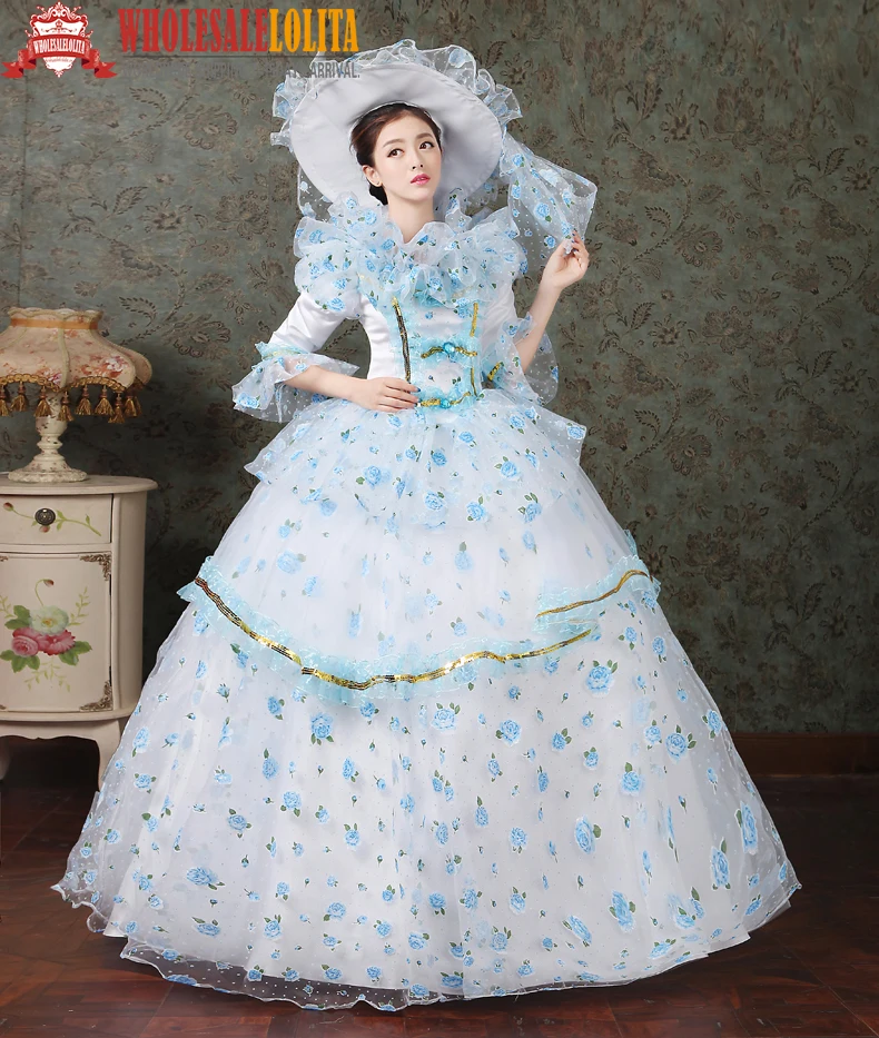 Gothic Period Dress Ball Gown 18th Century Court Dress / Victorian Gothic Period Dress Ball Gown 18th Century Court Dress / Victorian