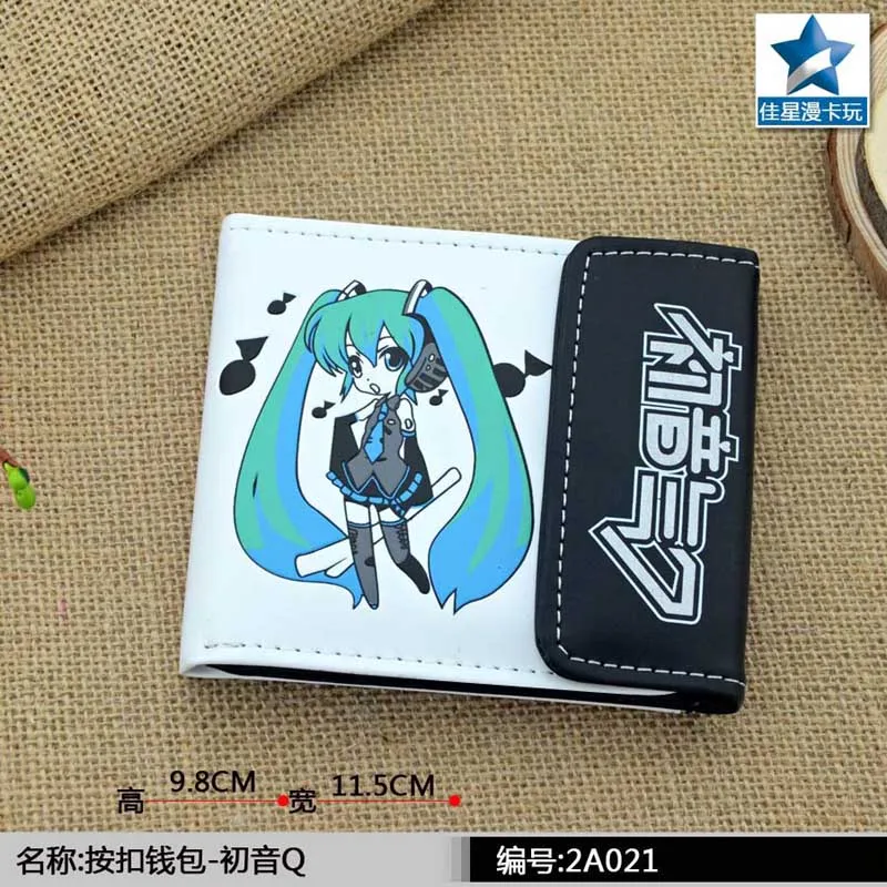 

ACG Hatsune Miku Multilayer Colorful PU Short Wallet with Button