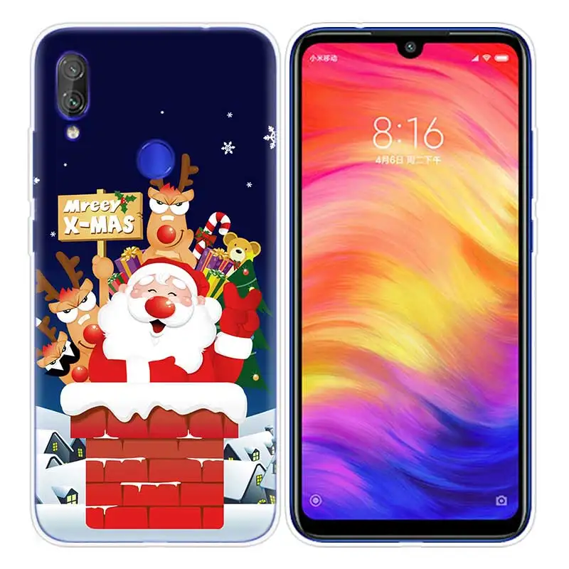 15 Чехол с рождественским принтом Санта Клауса для Xiaomi mi Play 8 A2 6X резиновый чехол для Red mi 6 6A Note 7 6 5 4 4X Lite Pro - Цвет: 15