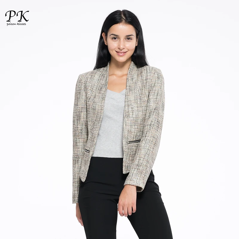 PK женский костюм Блейзер 2018 осень новое поступление брендовые дизайнерские