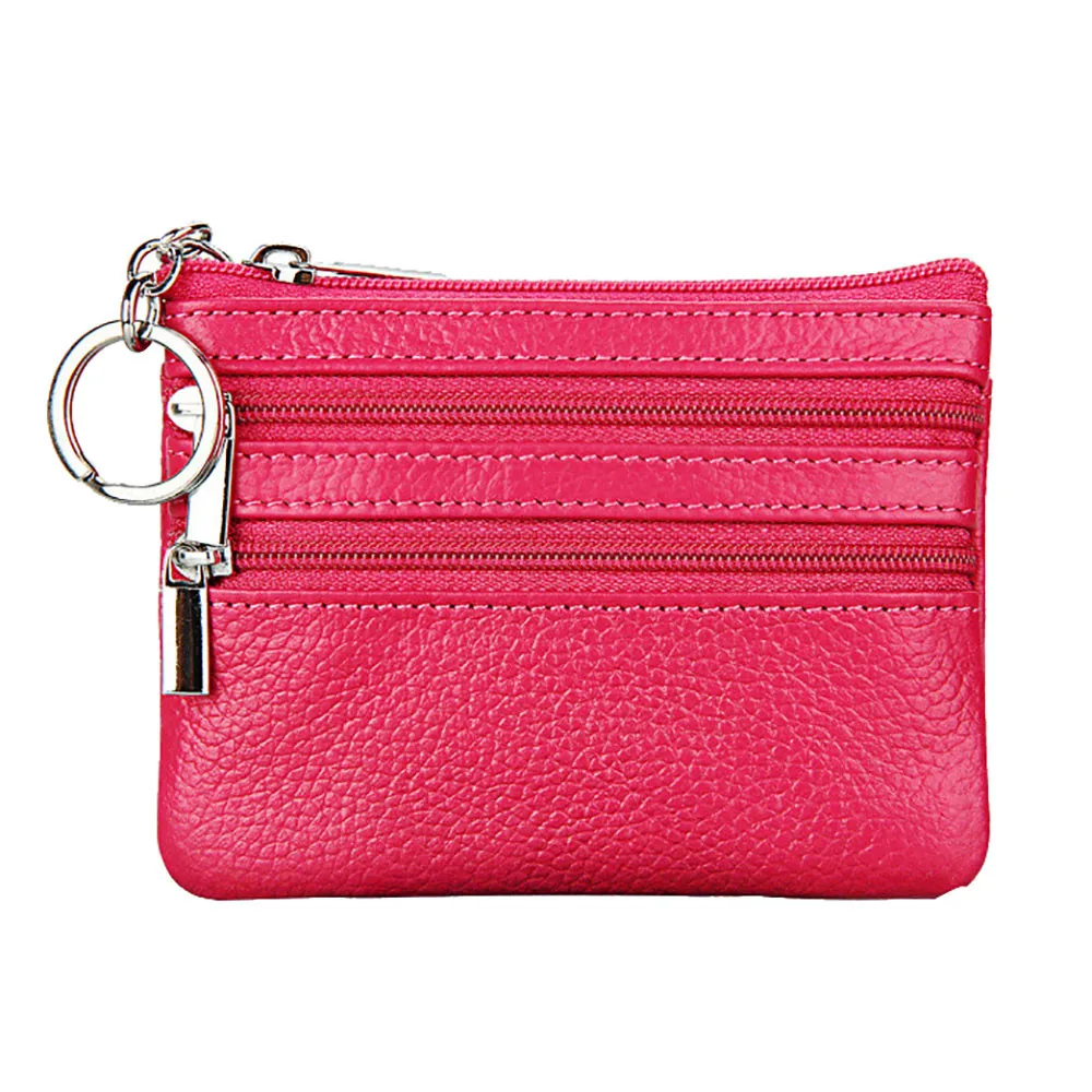 

PU Leather Coin Purses Women's Small Change Money Bags Pocket Wallets Key Holder Case Mini Pouch Zipper #YL