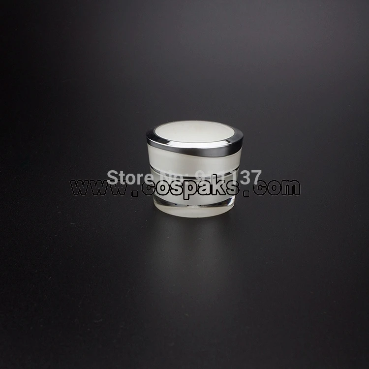 Download JA31 5ml pearl white plastic jars with lids , plastic container pearl white , 5ml pearl white ...