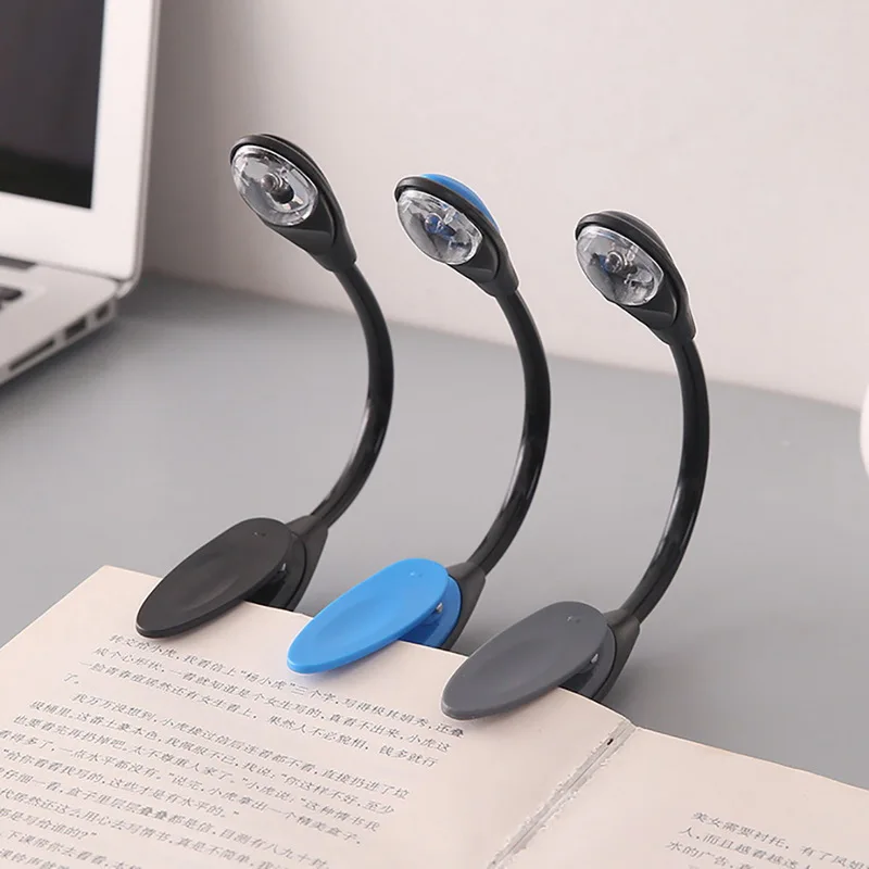 Мини Гибкий клип на яркий Booklight Светодиодная лампа для чтения портативный походный лампы для чтения подарок для детей 1 шт