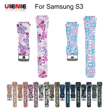 

22MM Printing silicone band for Samsung Gear S3 Frontier/Classic strap rubber watchband for Xiaomi Huami Amazfit Pace/Stratos 2
