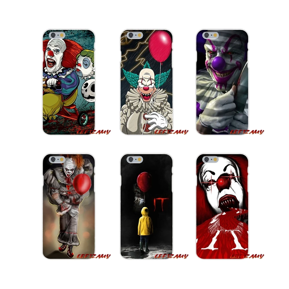 Чехол из прозрачного ТПУ с рисунком клоуна Pennywise для Samsung Galaxy S3 S4 S5 MINI S6 S7 edge S8 S9 Plus