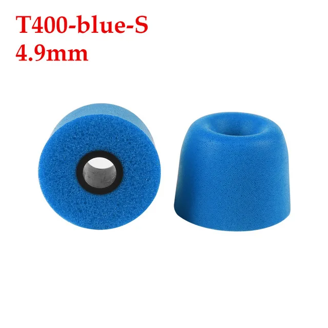3 пар/уп. Универсальные наушники-вкладыши с эффектом памяти T400, мягкие и Легко заменяемые - Цвет: T400 S blue