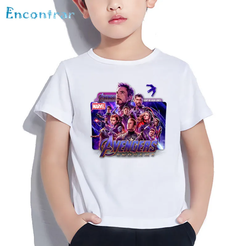 

Avengers 4 Endgame Print Kids T shirt Children Marvel Casual Clothes Boy/Girl Summer Short Sleeve Baby Funny T-shirt,HKP5277