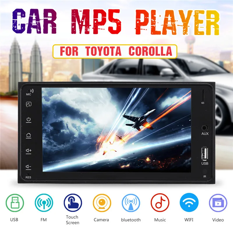 

Android 8.1 MP5 Player Car Radio multimedia player Autoradio 7'' Touch screen GPS bluetooth FM/RDS WIFI auto audio player stereo
