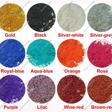 12 цветов натуральный минеральный косметический сорт слюда перламутр пигмент Пыль порошок для DIY лак для ногтей и макияж тени для век